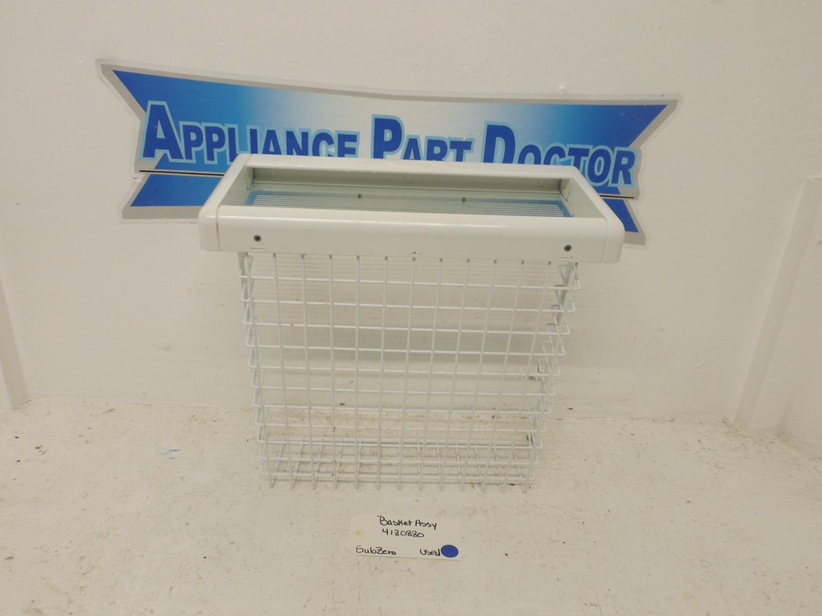 SubZero Refrigerator 4180880 Fits Model #532 Basket Assy Used SubZero Refrigerator 4180880 Fits Model #532 Basket Assy Used